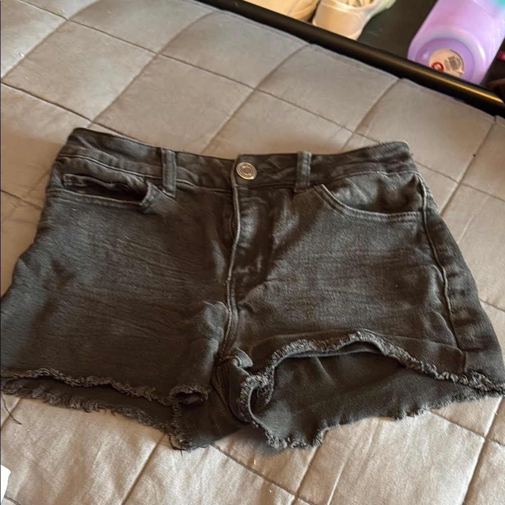 SO Black Denim Shorts